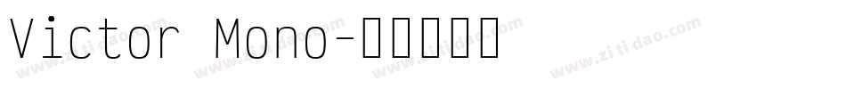 Victor Mono字体转换
